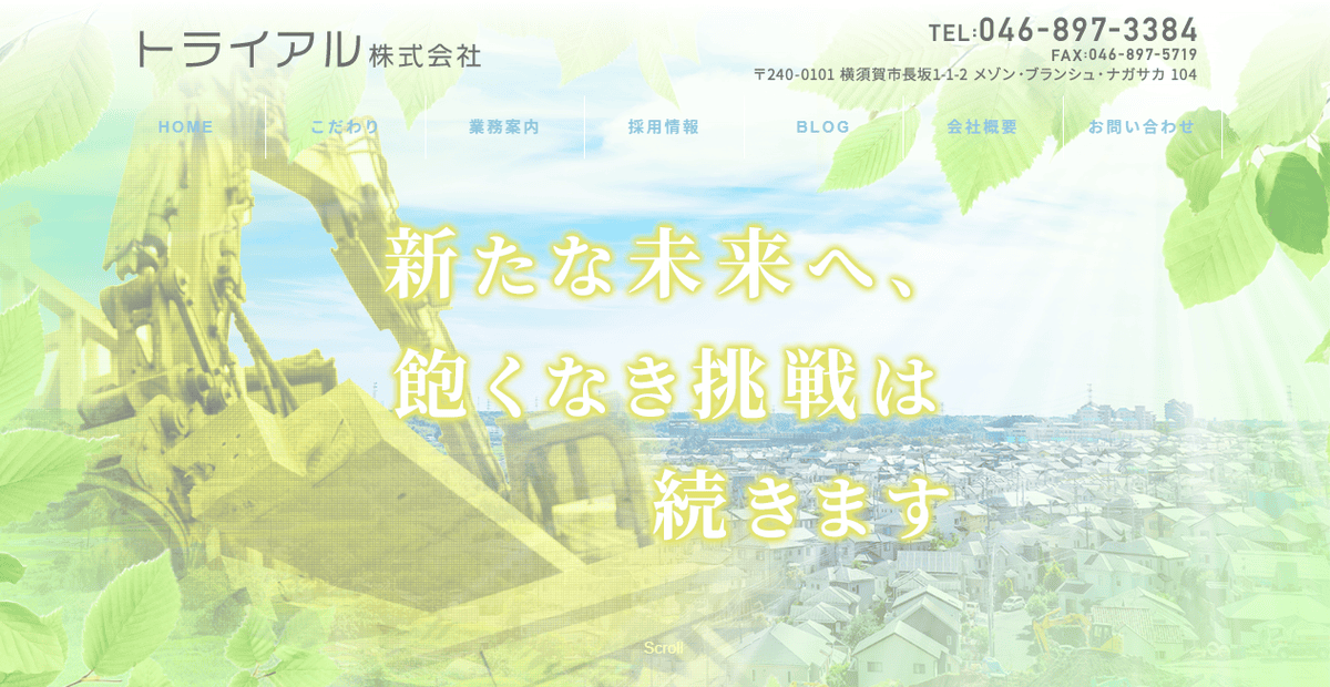 トライアル株式会社の公式サイトスクリーンショット