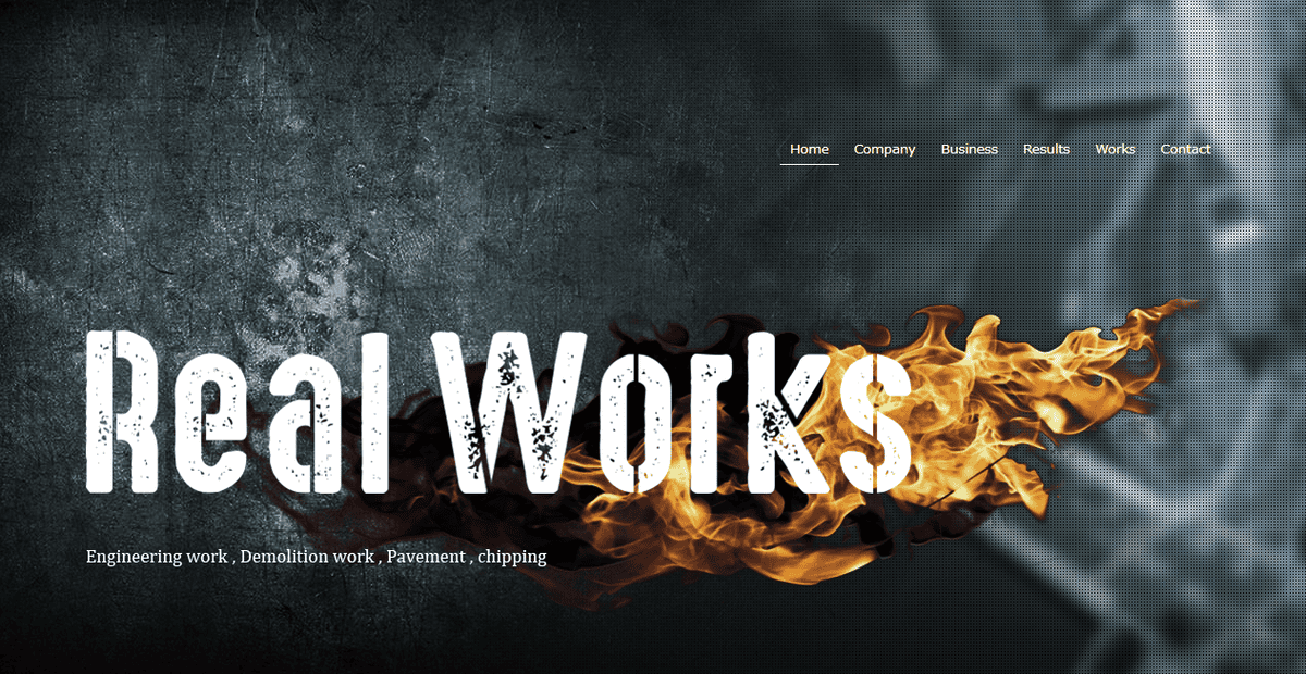 株式会社RealWorksの公式サイトスクリーンショット