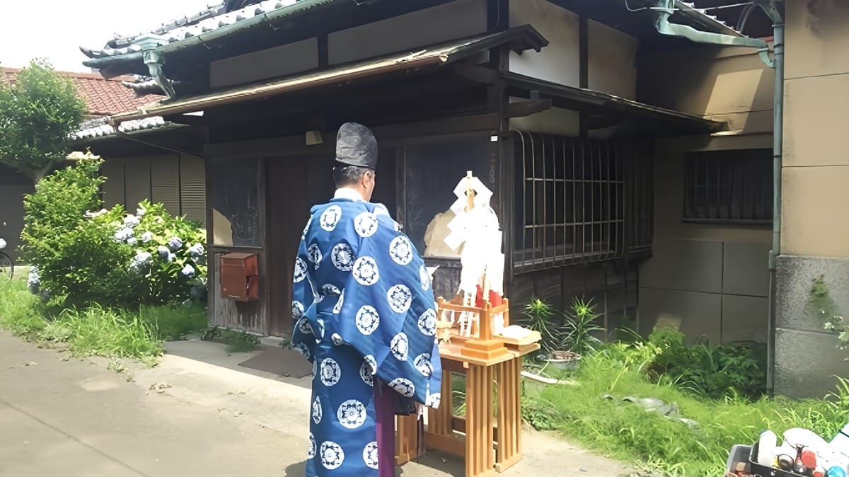 地鎮祭の様子