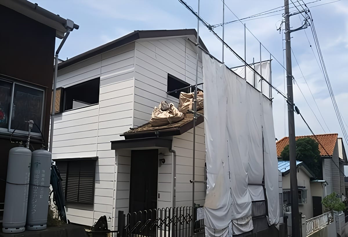 養生作業の様子