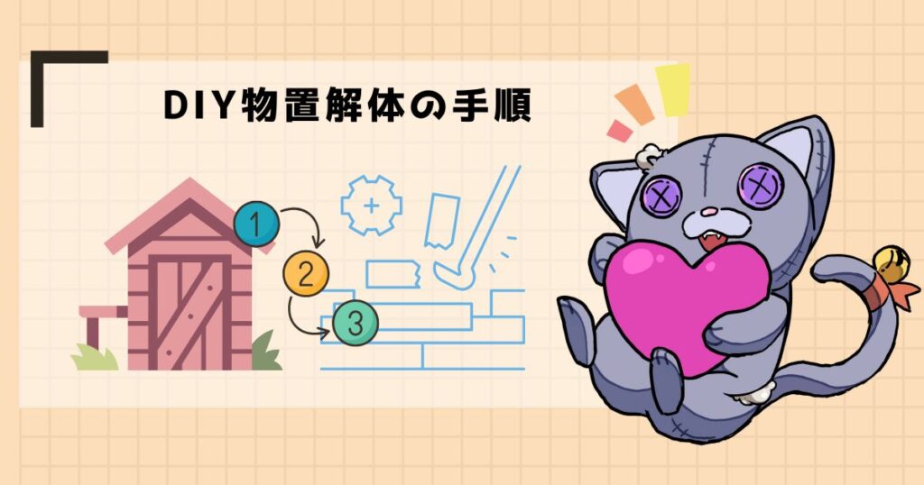DIY物置解体の手順