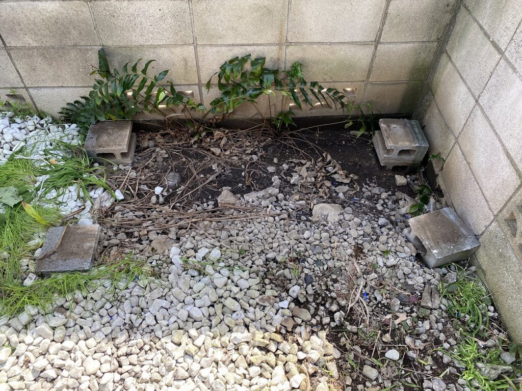 床の撤去後